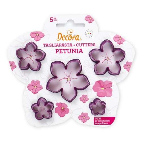 Decora Petunien Ausstecher Set, 5 Stück