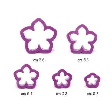 Petunia fondant cutter set 5 pcs - 0803026