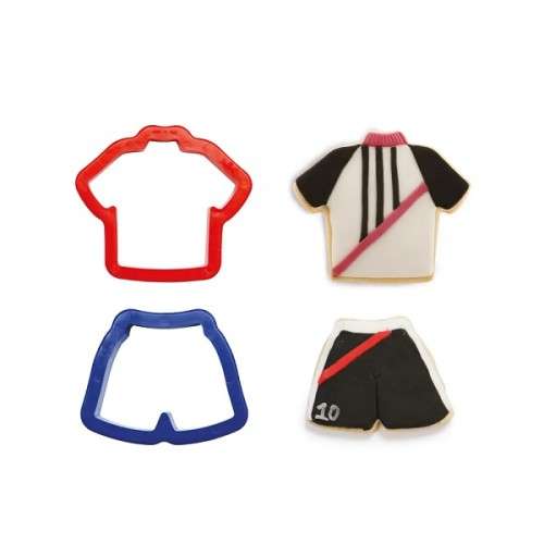 Decora Fussballtrikot & Shorts Plätzchenausstecherset, 2 Stück