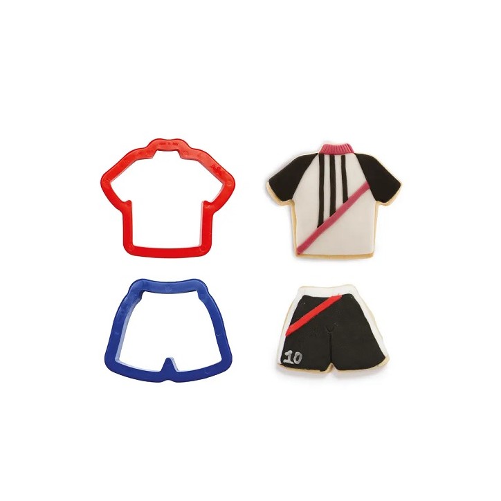 Fussball Keksausstecherset Trikot & Shorts