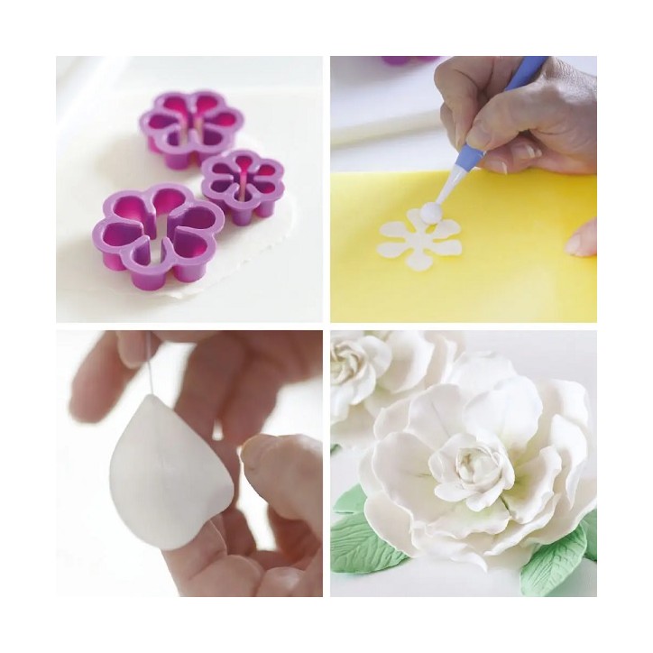 Gardenia Sugarflower Cutter Set 9-pcs