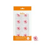 Decora 8 Sugar Roses Pink, 2cm