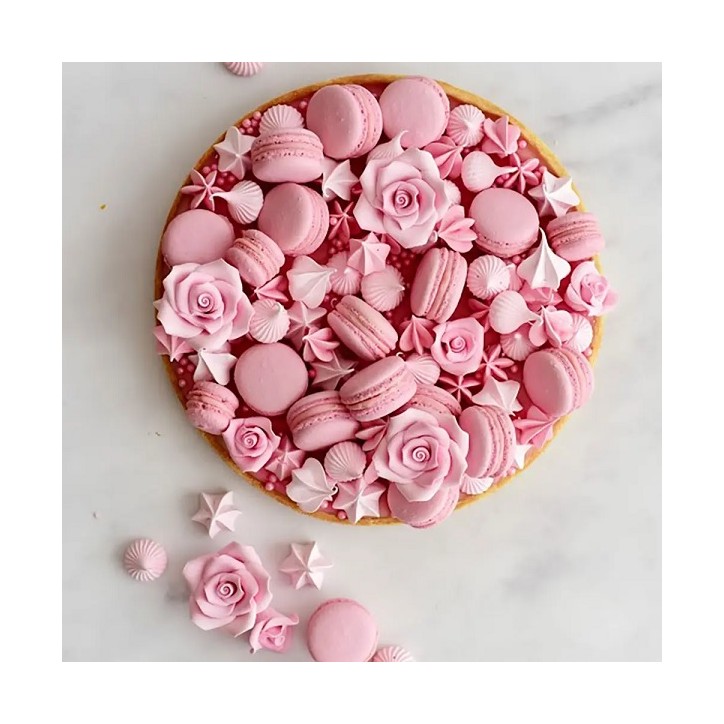 Handgemachte Zuckerrosen Rosa - Glutenfrei