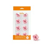 Decora 8 Sugar Roses Pink, 3.5cm