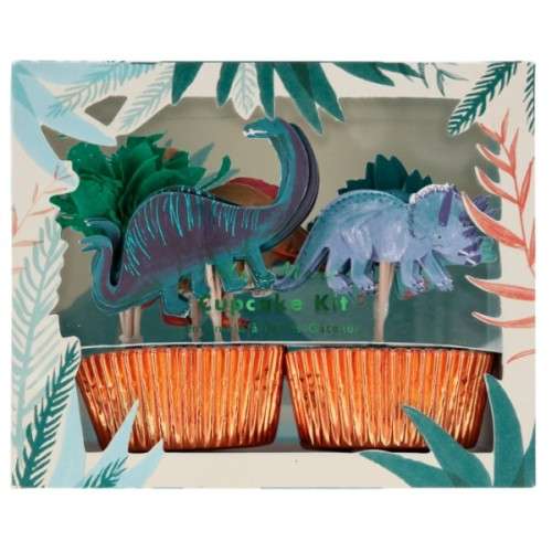 Meri Meri Dinosaur Kingdom Cupcake Kit 48-pcs