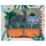 Meri Meri Dinosaur Kingdom Cupcake Deko Set 48-teilig