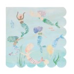 Meri Meri Mermaid Party Napkins, 16 pcs