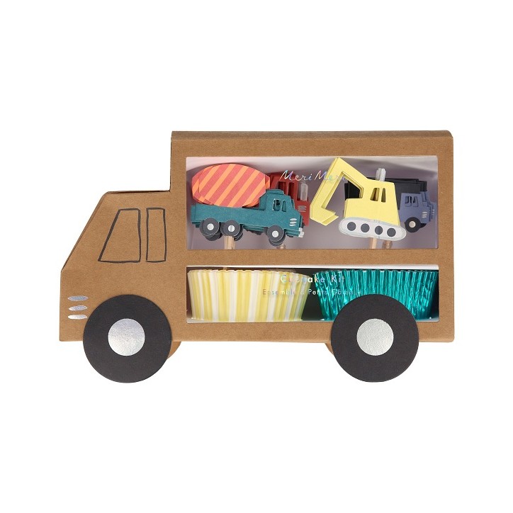 Construction Vehicles Cupcake Kit, Meri Meri