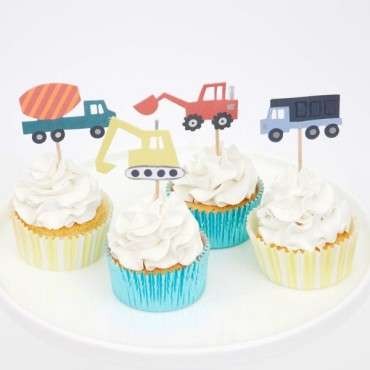 Construction Vehicles Cupcake Kit, Meri Meri