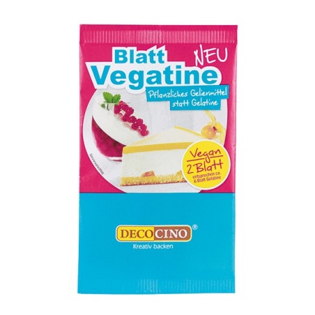 2 Blatt Gelatine VEGAN - Vegatine Agar Agar Gelatine Blätter