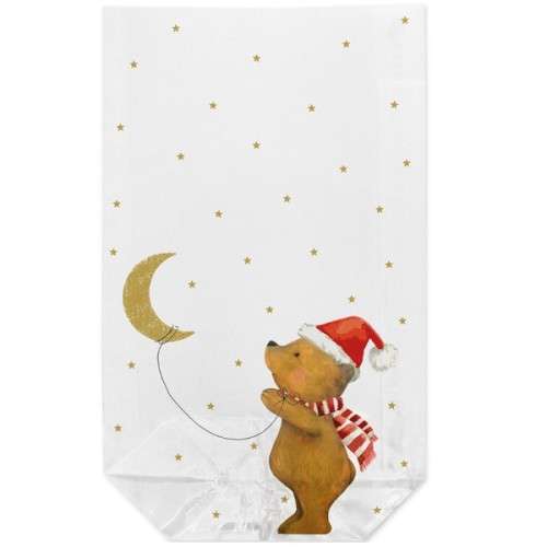 Zischka 11.5x19cm Clear Gift Bags - Little Bear, 10 pcs