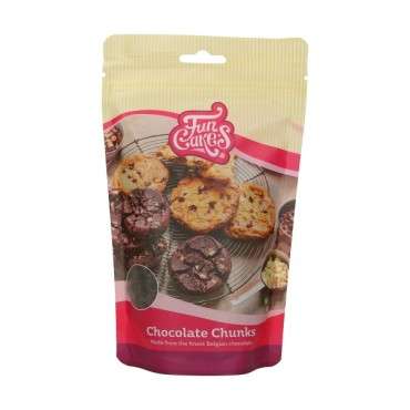 FunCakes Chocolate Chunks Dark 350g - Zartbitter Chunks zum Backen