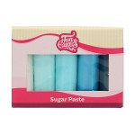 FunCakes Blue Ombre Mix Fondant Multipack, 5x100g