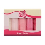 FunCakes Rollfondant Multipack Pink Ombre Mix, 5x100g