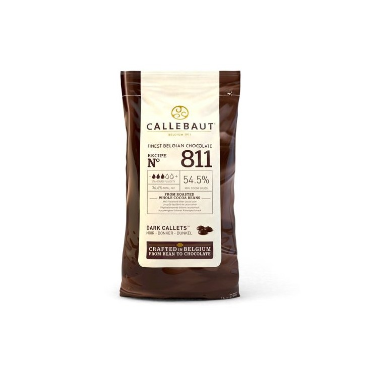 Callebaut belgische Schokoladen Tropfen dunkel, 1kg