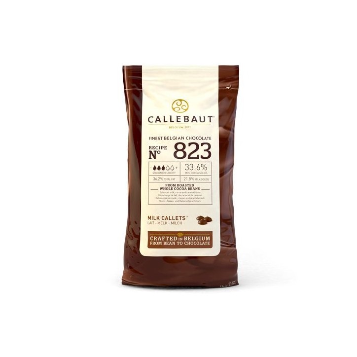 Callebaut Chocolate Callets Milk no. 823 - 1kg