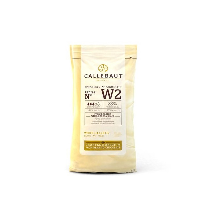 #W2 Weisse Schokoladen Tropfen 1kg - CALLEBAUT