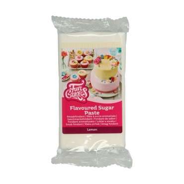 Rollfondant mit Zitronengeschmack 250g - Weisser Fondant mit Geschmack