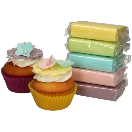 FunCakes Pastel Colours Fondant Multipack, 5x100g