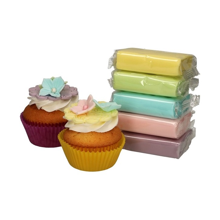 FunCakes Pastel Colours Fondant Multipack, 5x100g