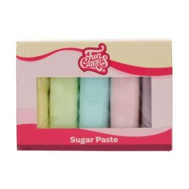 FunCakes Pastel Colours Fondant Multipack, 5x100g