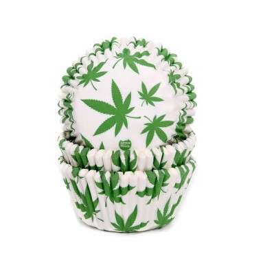 Weed Cupcake Liners - Ganja Cupcake Baking Cups