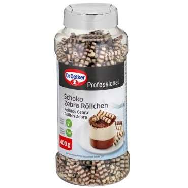 Dr. Oetker Professional Mini Chocolate Rolls Zebra 400g