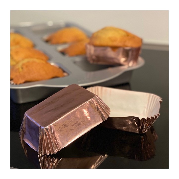 Backschalen Rosegold für Mini Cake Backform