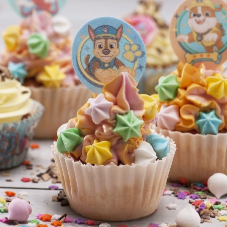 Paw Patrol Cupcake Einstecker aus Esspapier 20 Stück