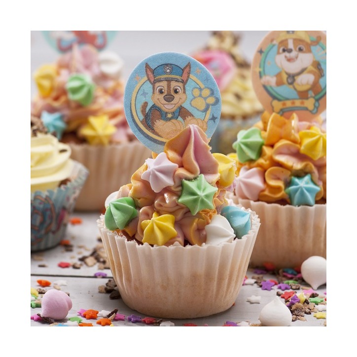 Paw Patrol Cupcake Einstecker aus Esspapier 20 Stück