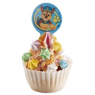 Paw Patrol Cupcake Einstecker aus Esspapier 20 Stück