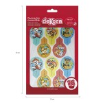 deKora 20 Cupcake Oblaten Stecker Paw Patrol