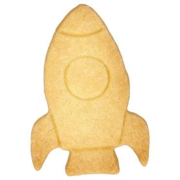 Spaceship Cookie Cutter with imprint