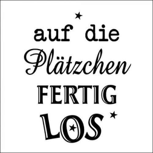 Ambiente Auf die Plätzchen FERTIG LOS Servietten, 20 Stück