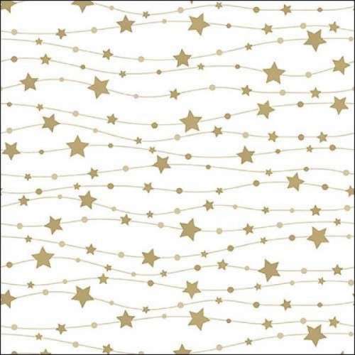 Ambiente Napkins Starline Gold, 20 pcs