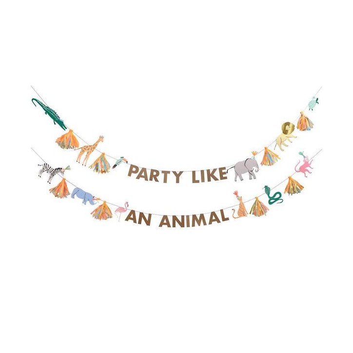 Meri Meri Safari Animal Large Garland M202834