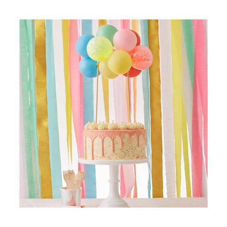 Meri Meri Rainbow Balloon Cake Topper Kit M203483