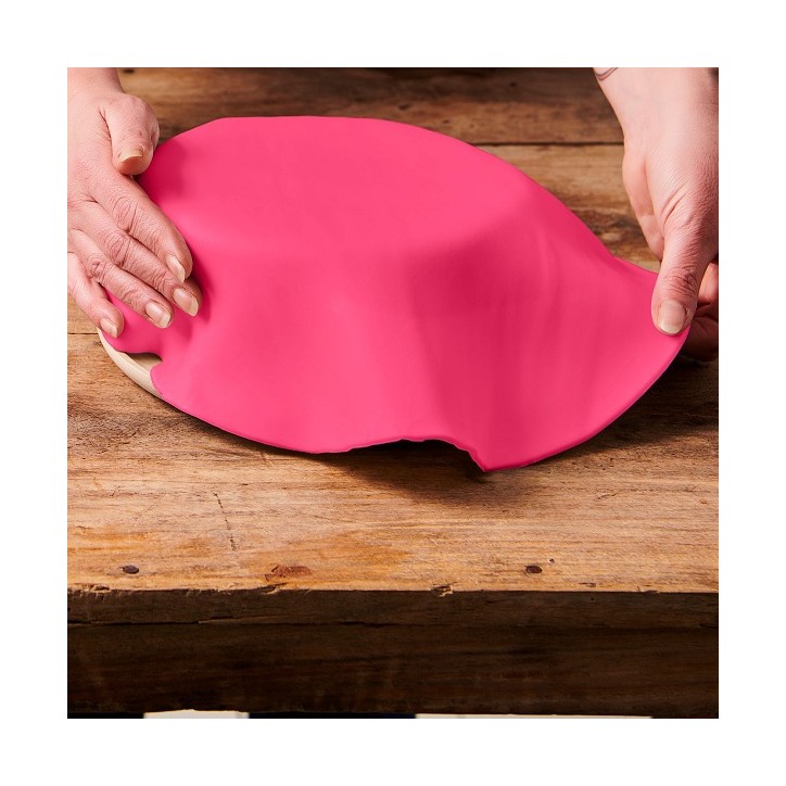 36cm Hot Pink Rollfondant ausgerollt F20735