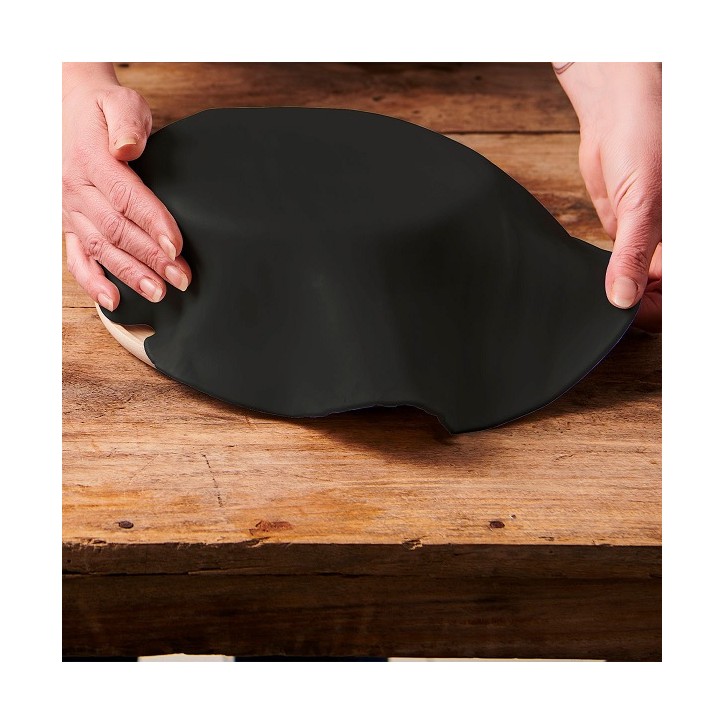 36cm Rollfondantdecke Schwarz Vegan - Glutenfrei - Koscher - Halal - Laktosefrei