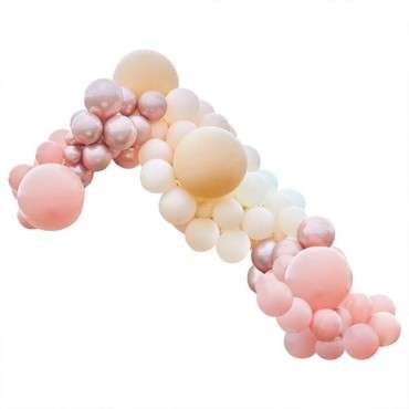 Ginger Ray Balloon Arch Peach-Nude-Rose CHROME GR-BA-317