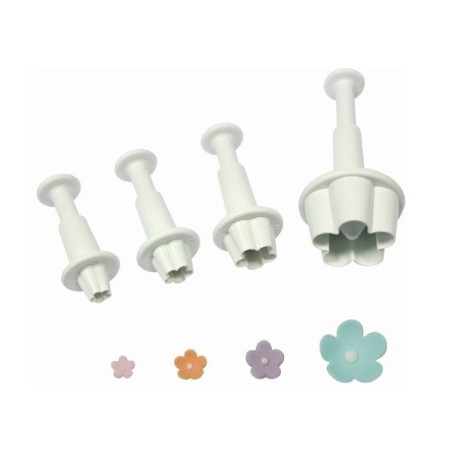 PME Flower Blossom Plunger Cutter set/4