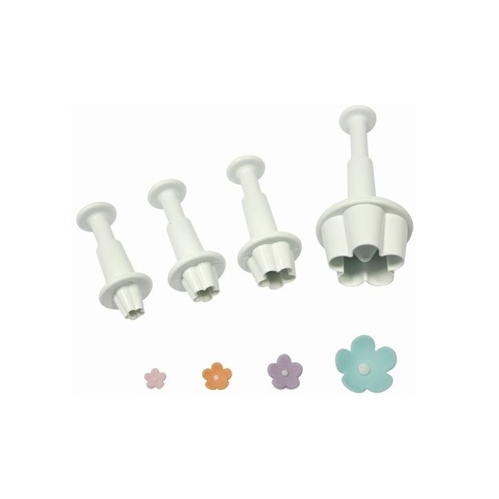 PME Flower Blossom Plunger Cutter set/4