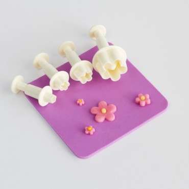 PME Flower Blossom Plunger Cutter set/4