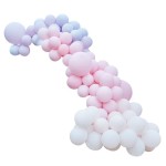 Ginger Ray Pastel Pink and Purple Balloon Arch Kit, 200 parts