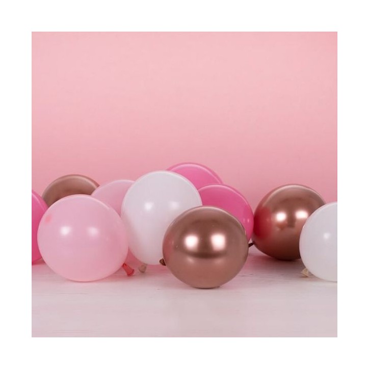 Ginger Ray Blush Pink and Rose Gold Balloon Pack GR-MIX-470