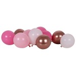 Ginger Ray 12cm Rosa Blush & Rosegold Ballon Mix, 40 Stück