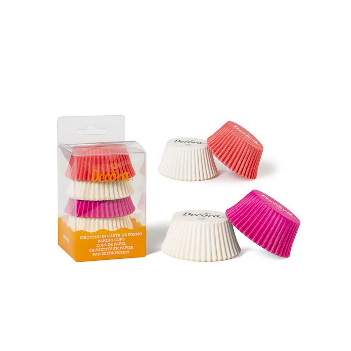 Decora White-Pink-Fuchsia Baking Cups DA-0339745