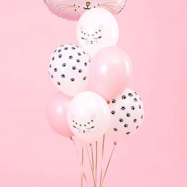 PartyDeco Meow Kitty cat balloons mix PD-SB14P-306-000-6