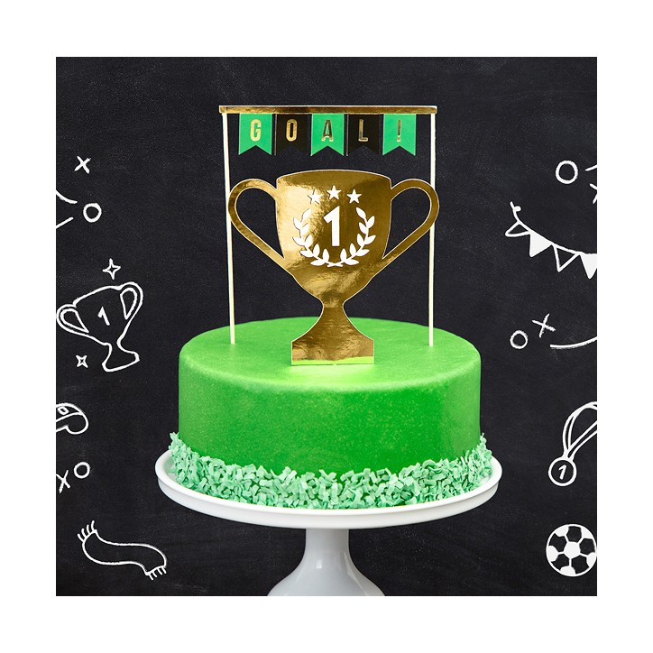 Partydeco Cake Topper Soccer Set PD-KPT54