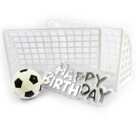 Anniversary House Fussball Tortentopper Set mit Happy Birthday Schild AH-BU191